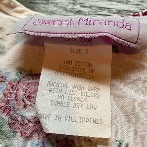 sweet miranda | Dresses | 8s 90s Vintage Sweet Miranda Floral Dress 9